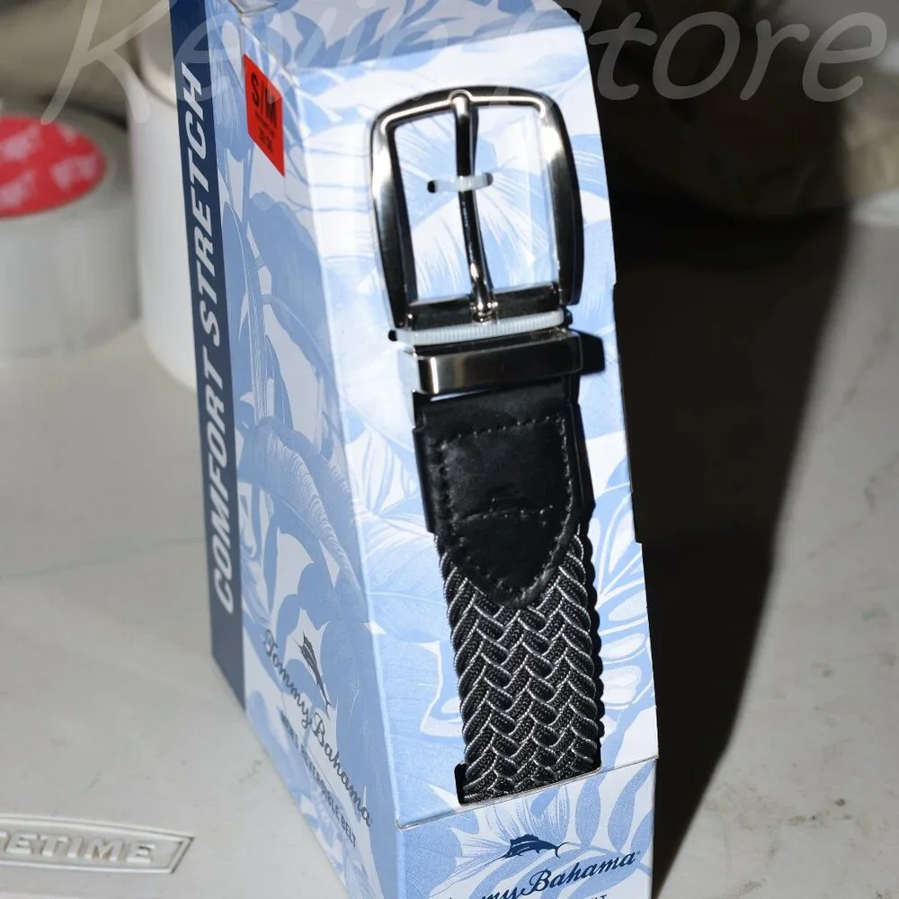 Tommy Bahama Men's Stretch Braided‎ Reversible Belt